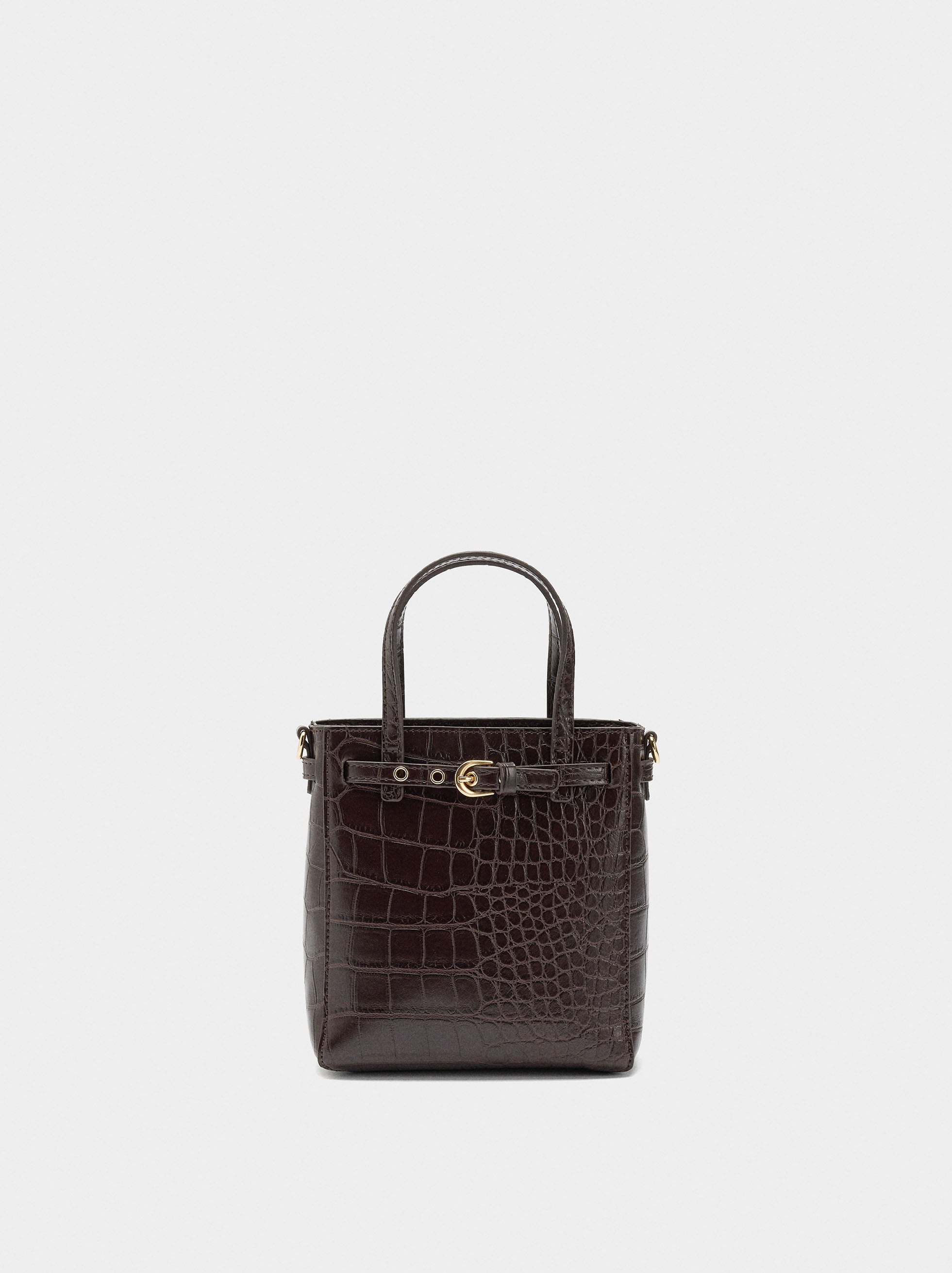 Bolso De Mano Con Grabado Animal