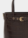 Bolso De Mano Con Grabado Animal