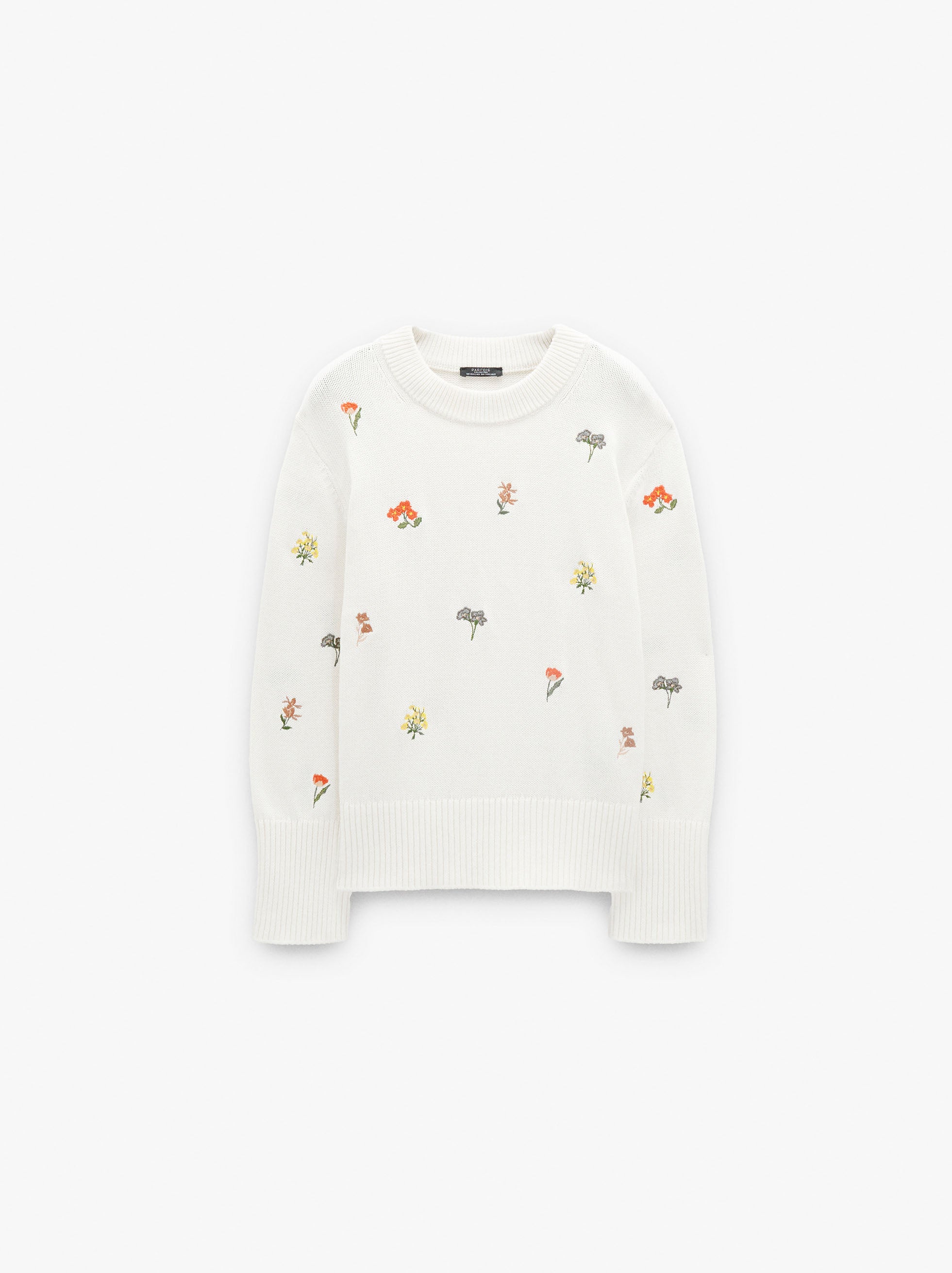 Jersey De Punto Con Bordados 100% Algodón