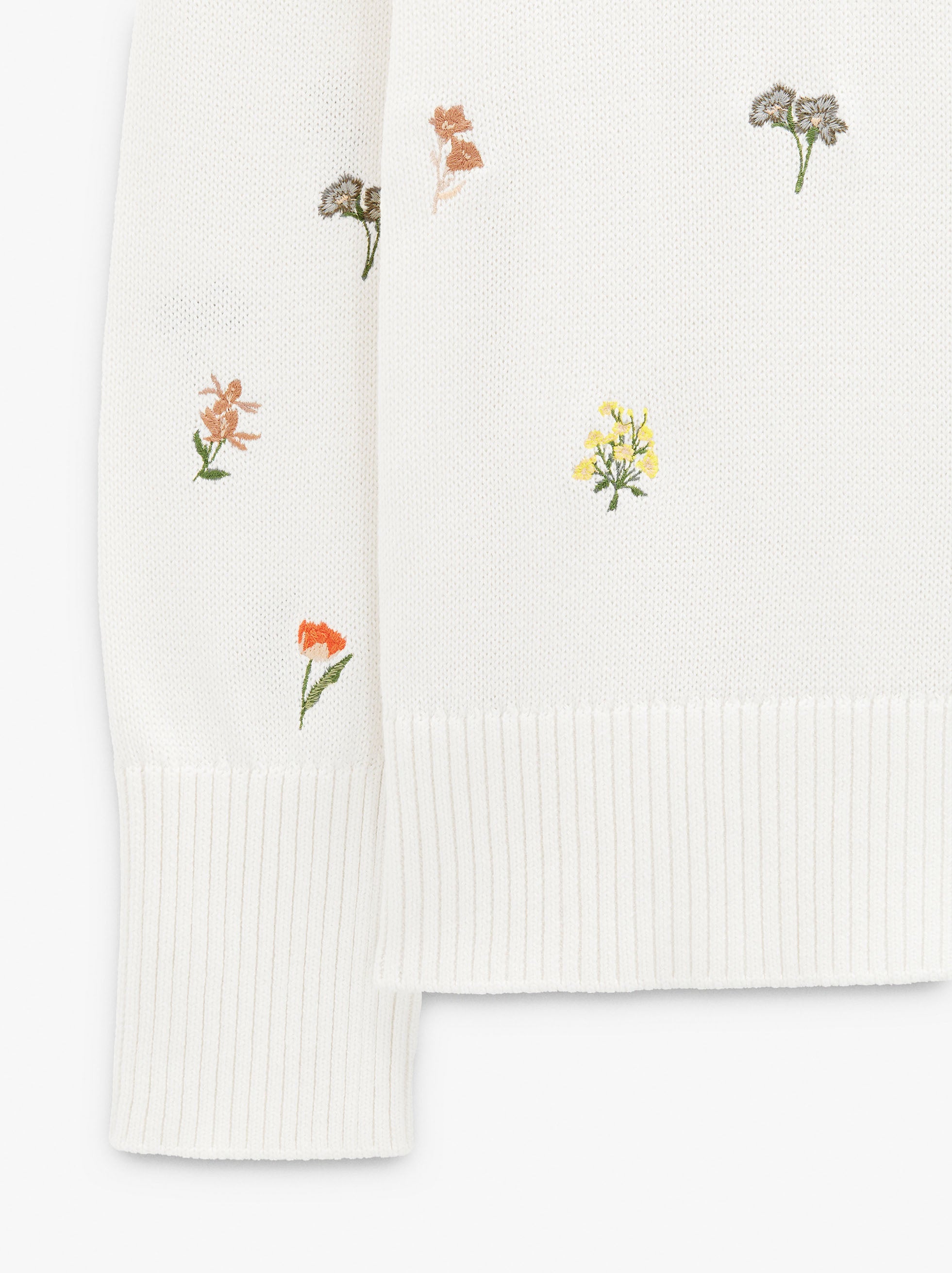 Jersey De Punto Con Bordados 100% Algodón
