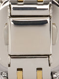 Reloj Cuadrado Bicolor Con Pulsera De Acero