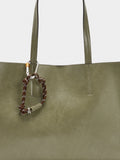 Bolso Shopper Con Colgante