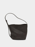 Bolso De Hombro Con Piel Trenzada