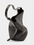 Bolso De Hombro Con Piel Trenzada