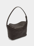 Bolso De Hombro Con Piel Trenzada