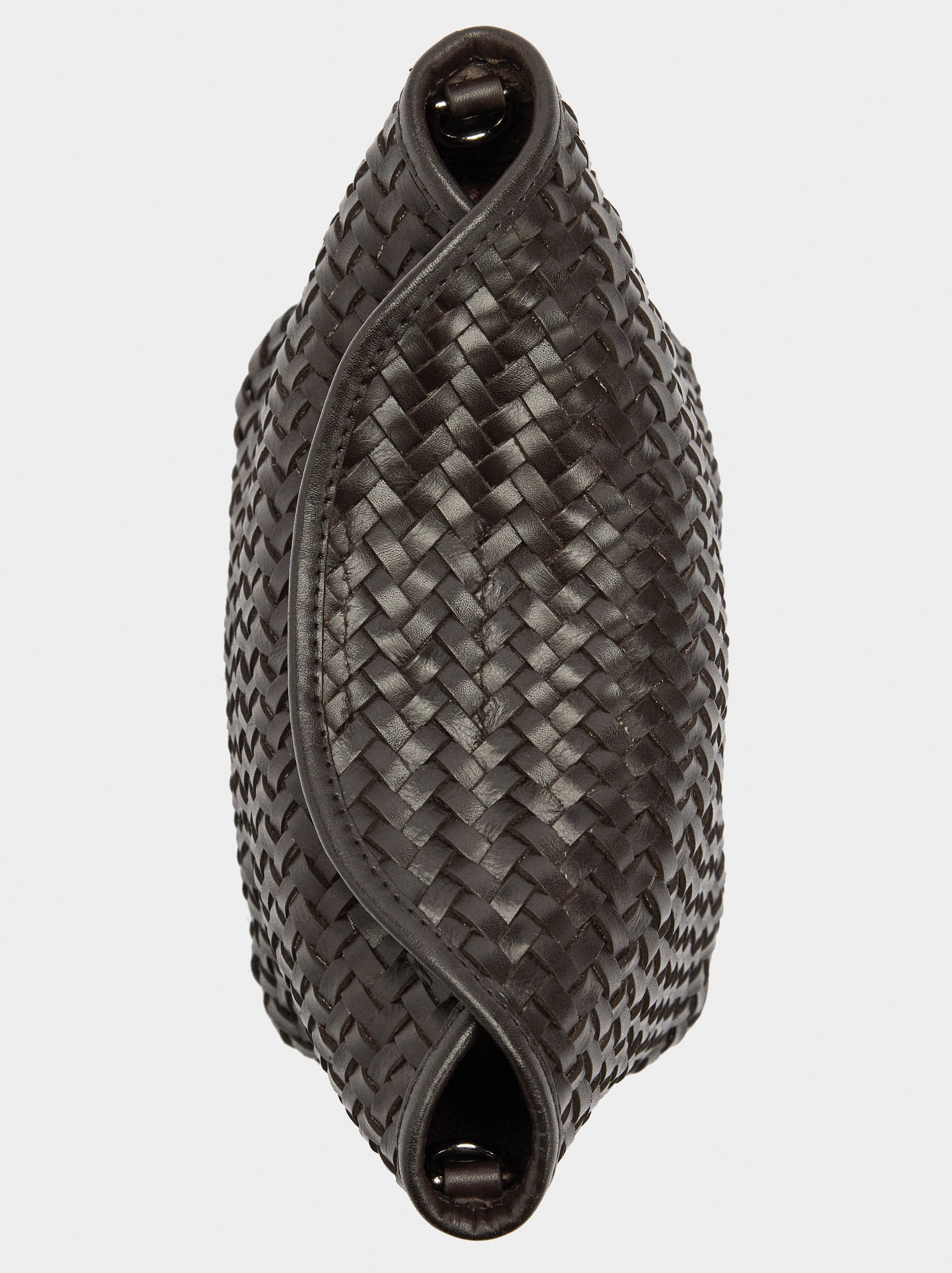 Bolso Bandolera De Piel Trenzada