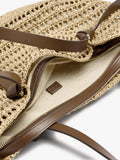 Bolso Shopper Efecto Rafia Con Bolsa Removible
