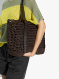 Bolso Shopper Efecto Rafia Con Bolsa Removible