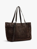 Bolso Shopper Efecto Rafia Con Bolsa Removible