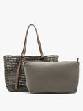 Bolso Shopper Efecto Rafia Con Bolsa Removible