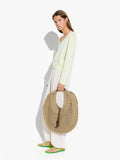 Bolso De Mano Redondeado Efecto Rafia L