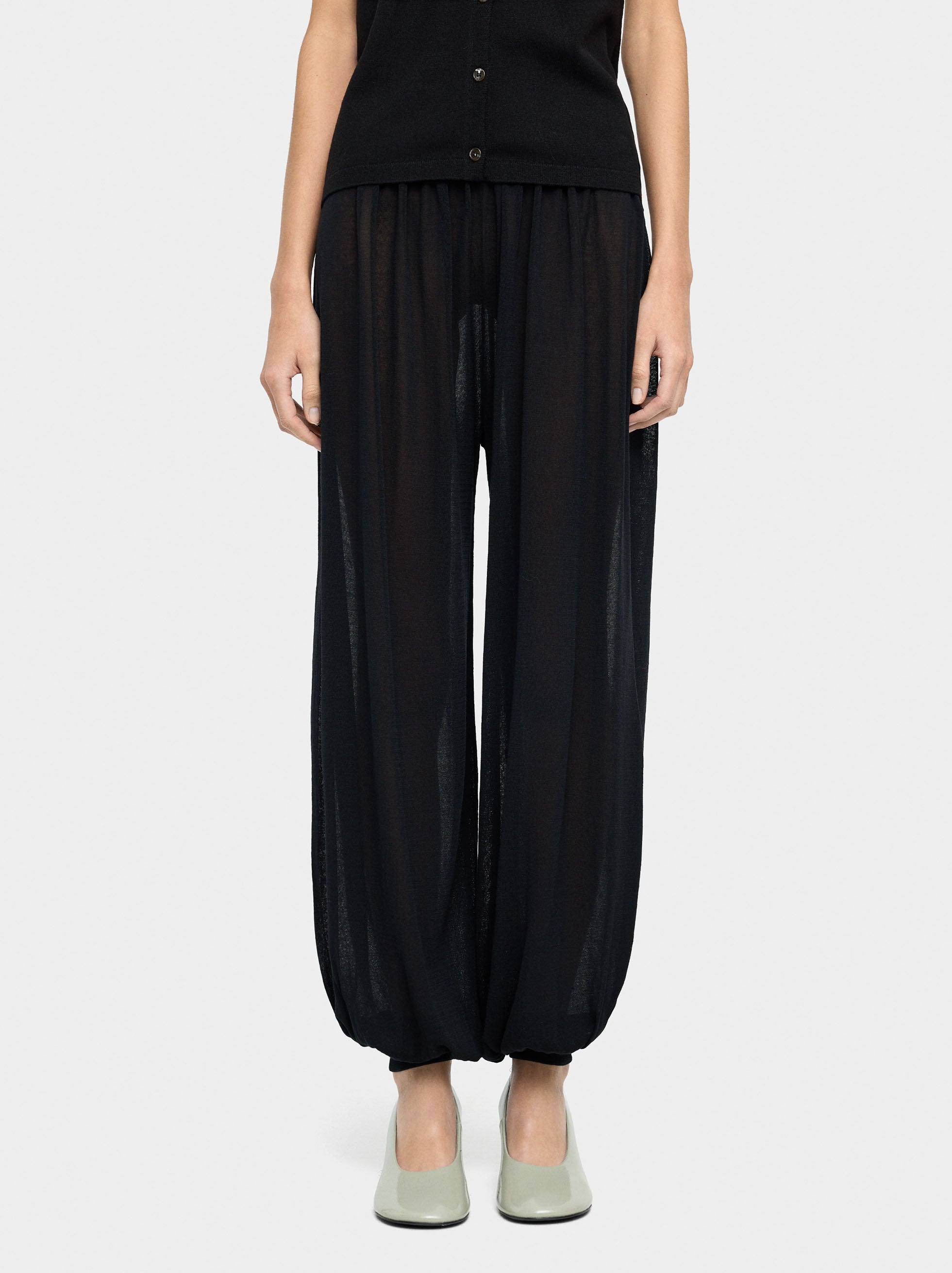 Pantalón De Punto Abullonado