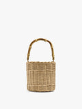 Bolso Bombonera De Rattan Con Bambú