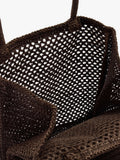 Bolso Shopper Efecto Rafia Con Colgante