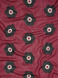 Pañuelo Estampado Floral Con Lana