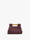 Bolso De Mano Cuadrado Efecto Rafia