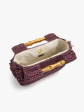 Bolso De Mano Cuadrado Efecto Rafia
