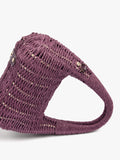 Bolso De Mano Rígido Con Efecto Rafia