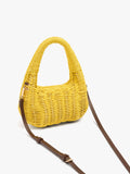 Bolso De Mano Rígido Con Efecto Rafia