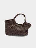 Bolso Tote De Piel Trenzada