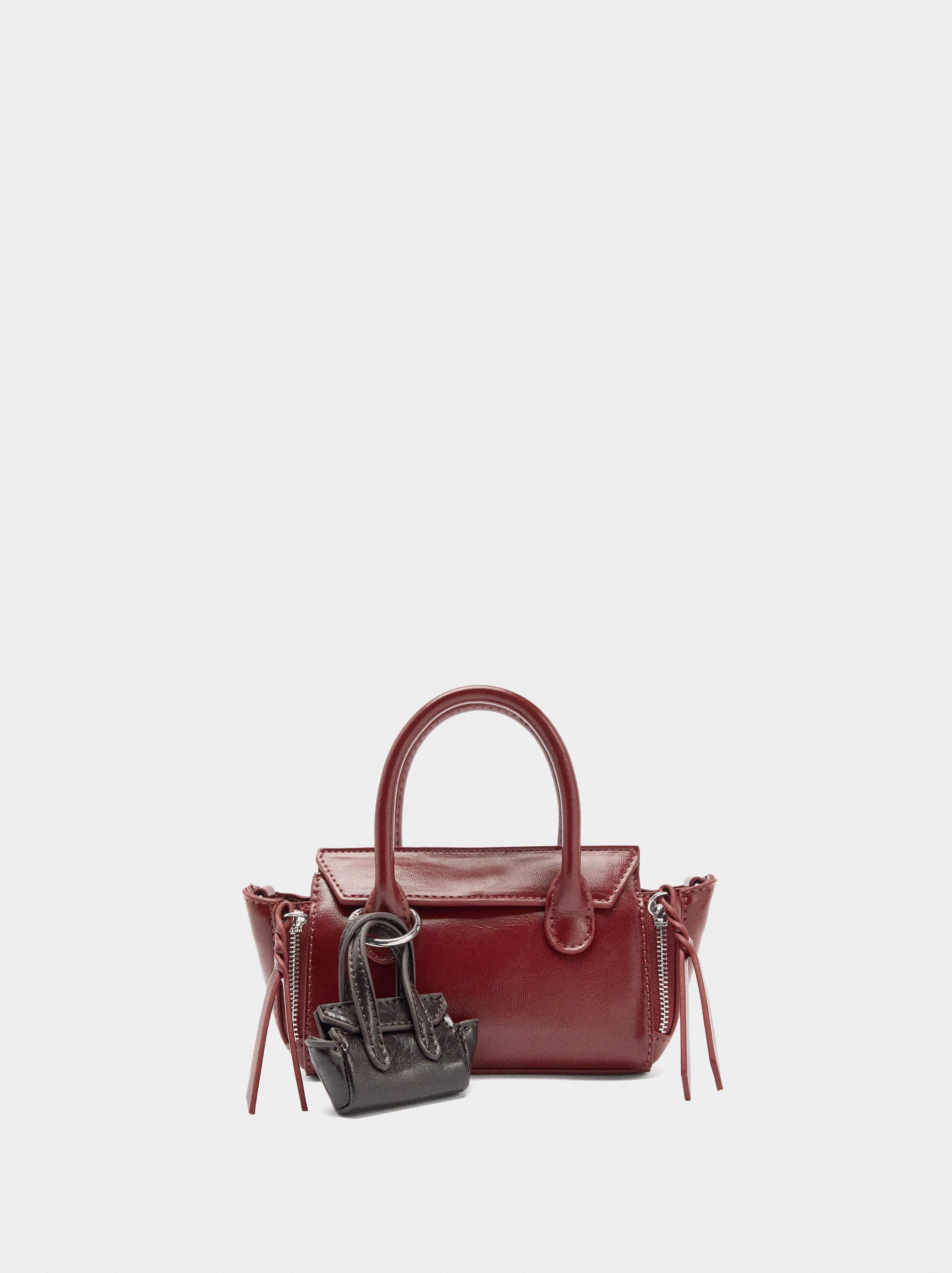 Mini Bolso De Mano Con Colgante