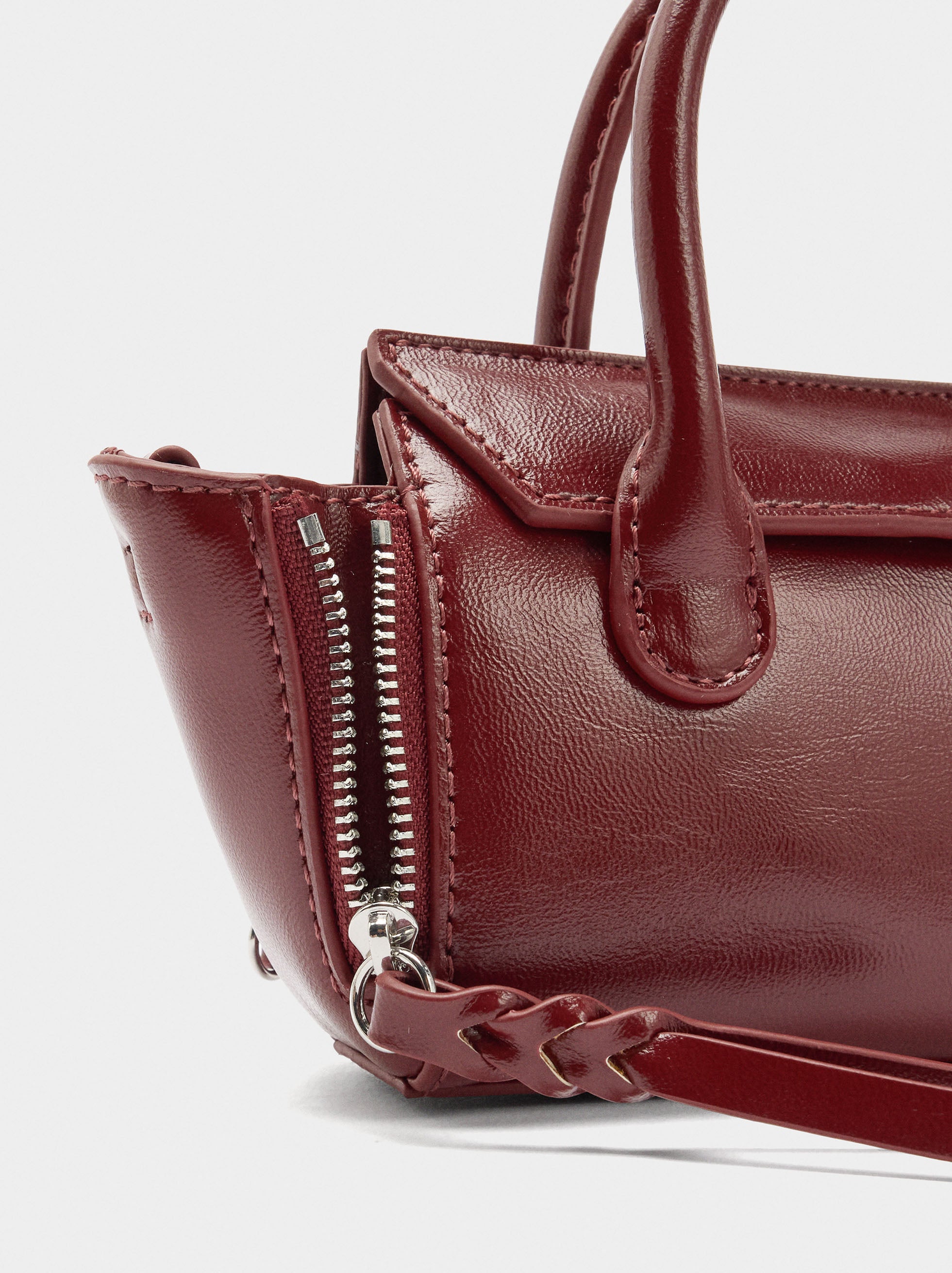 Mini Bolso De Mano Con Colgante