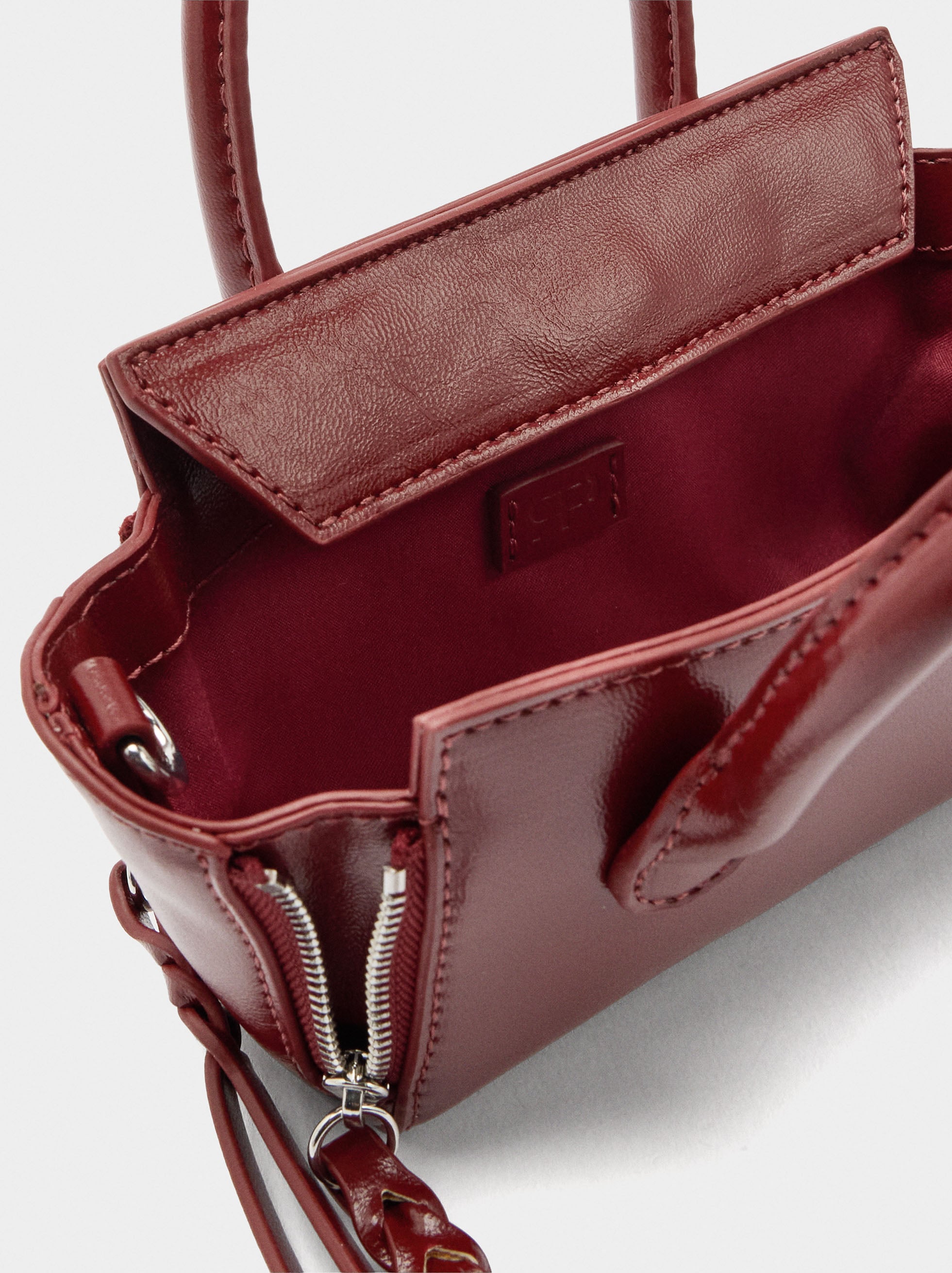 Mini Bolso De Mano Con Colgante