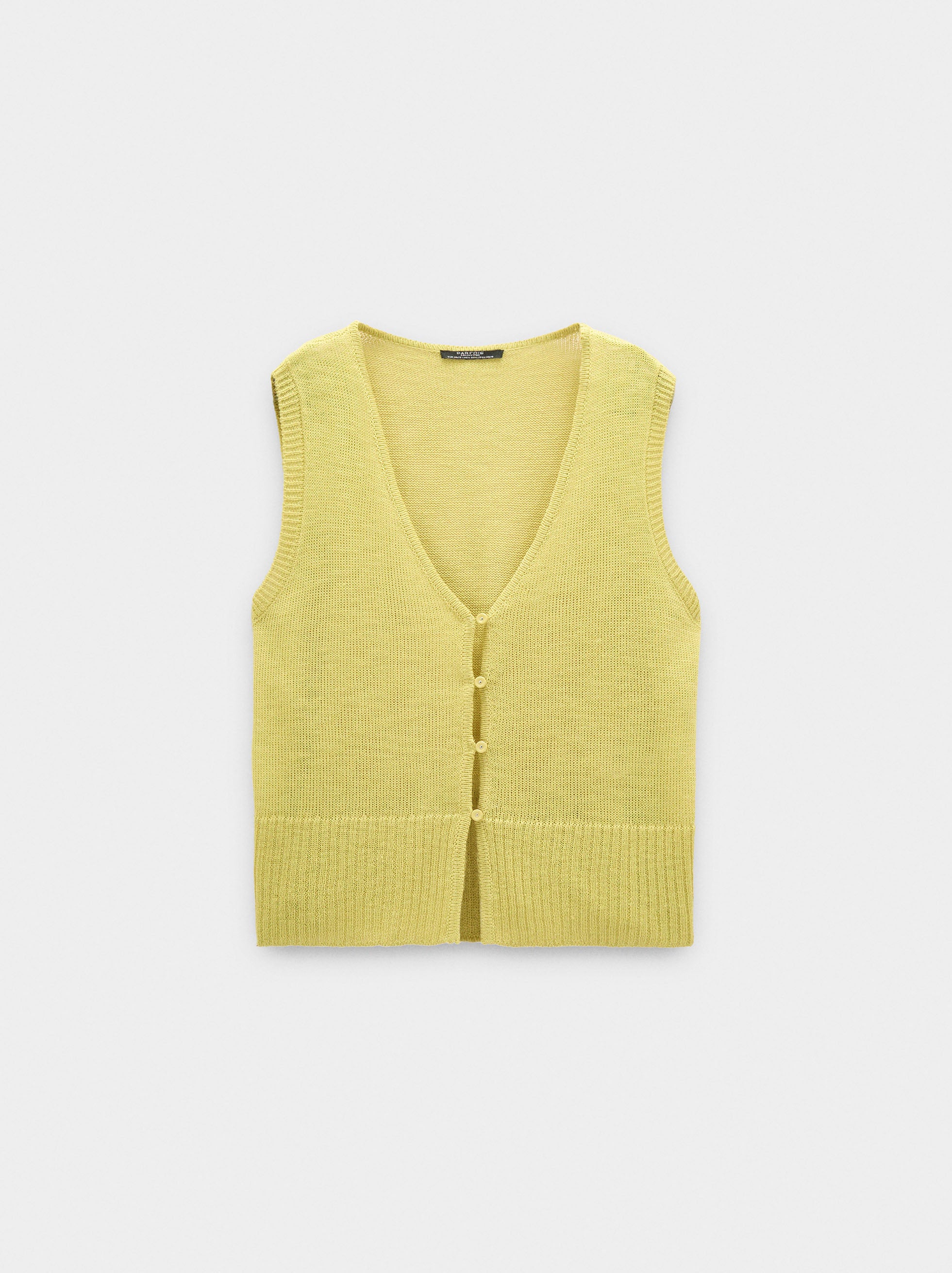Chaleco De Punto Con Botones