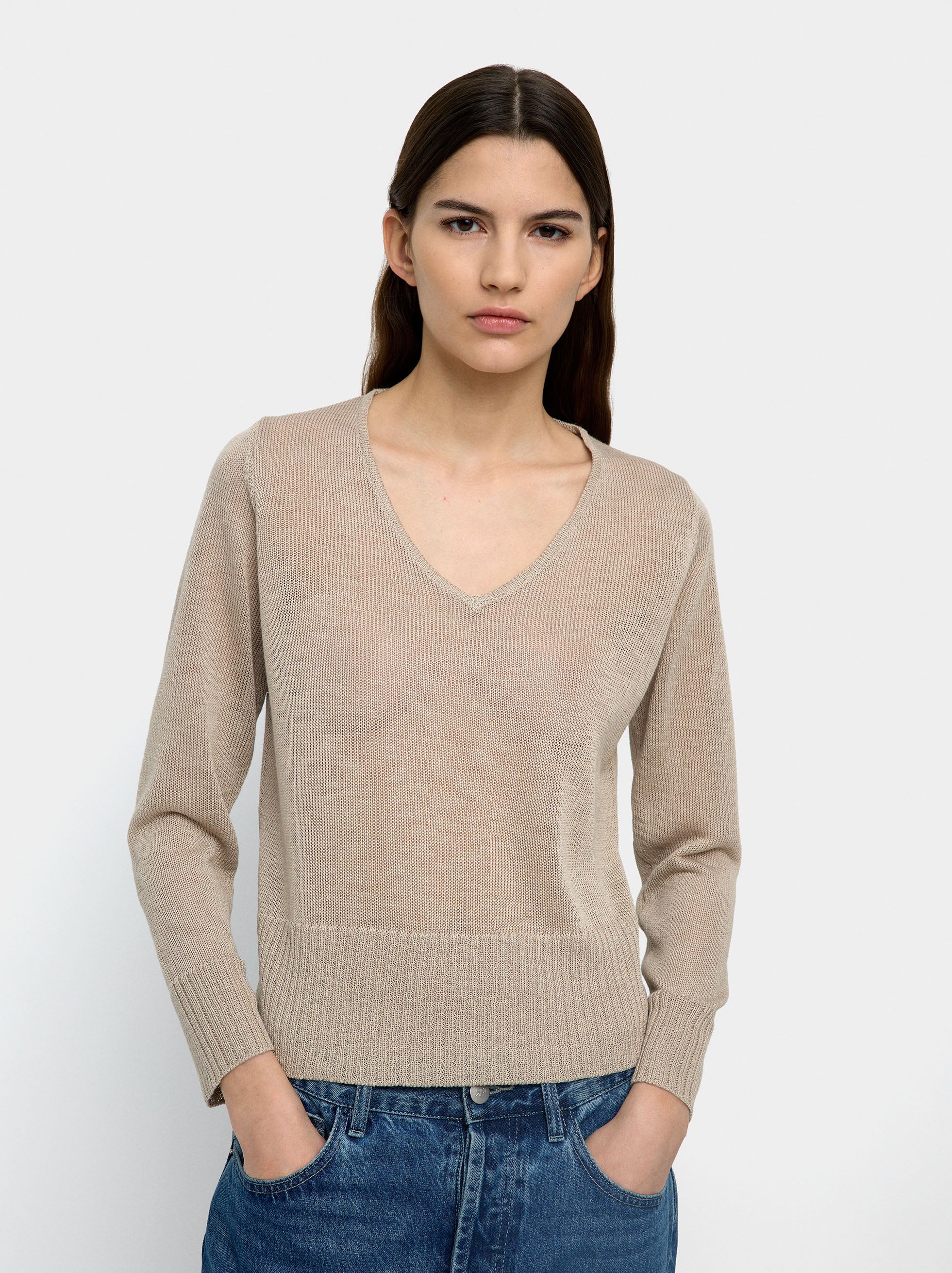 Jersey De Punto Semitransparente
