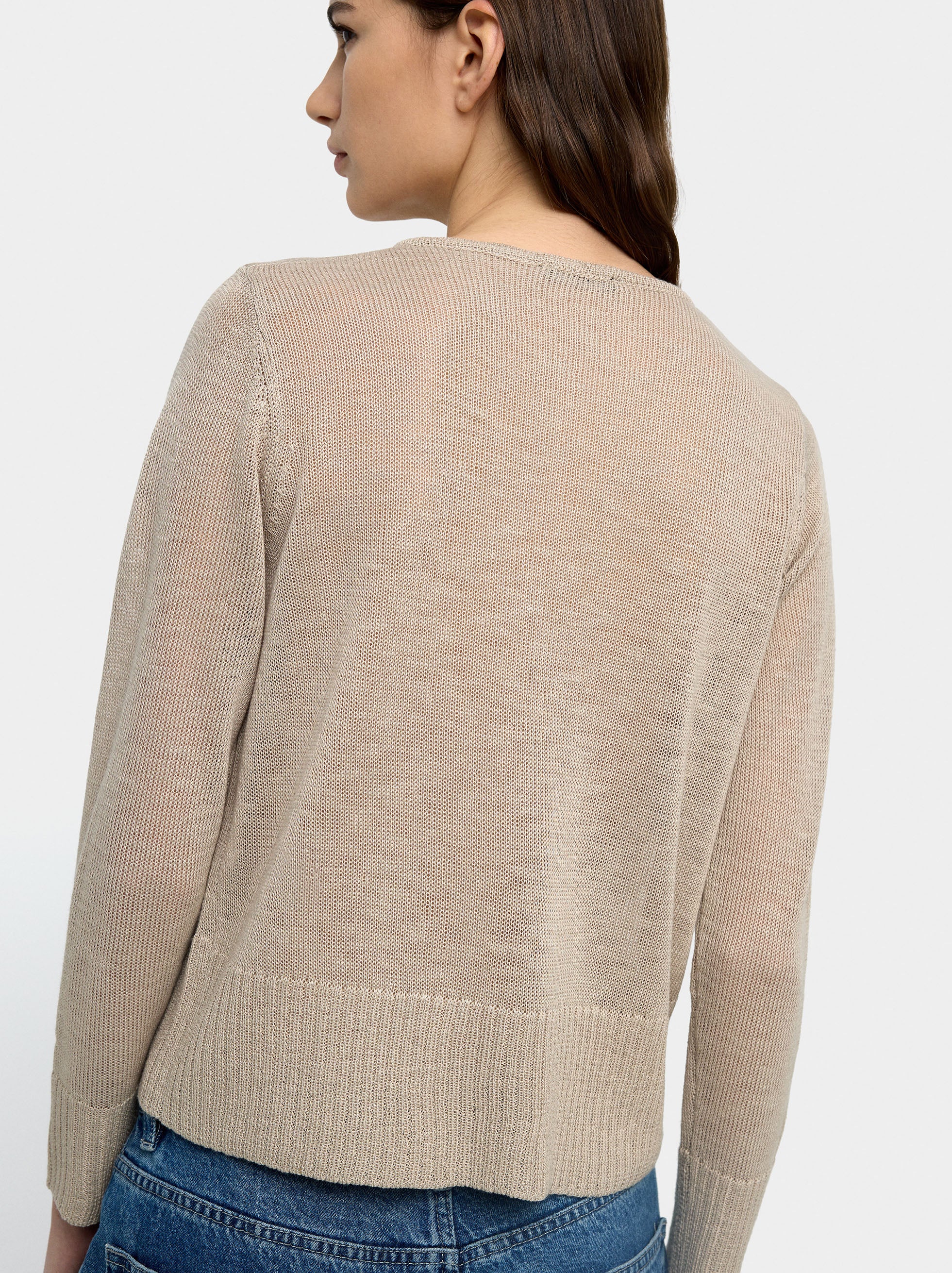 Jersey De Punto Semitransparente
