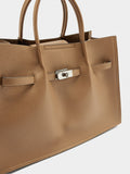 Bolso Tote Con Textura Y Cinturón