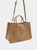 Bolso Tote Con Textura Y Cinturón