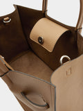 Bolso Tote Con Textura Y Cinturón