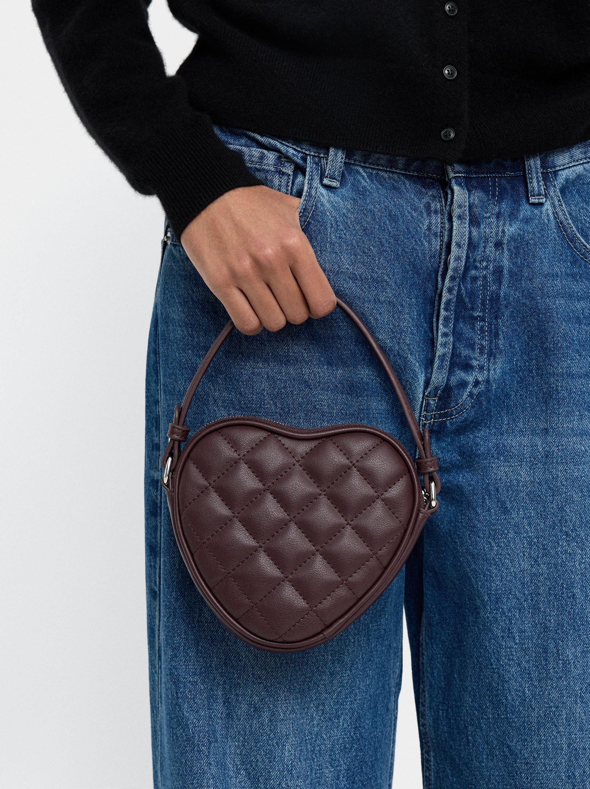 Mini Bolso De Mano Corazón
