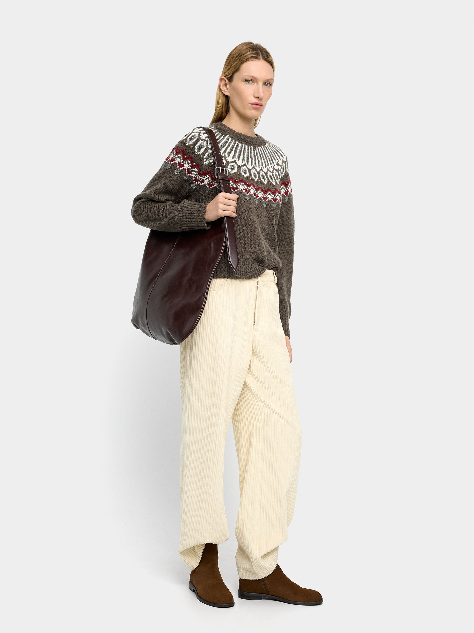 Jersey De Punto Jacquard