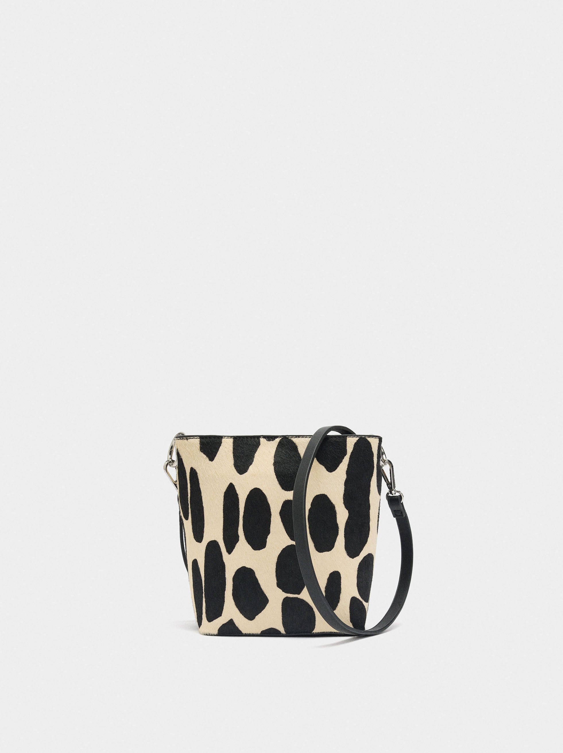 Bolso Bandolera De Piel Estampado Animal