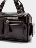 Mini Bolso De Mano Con Efecto Piel