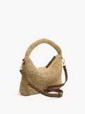 Bolso De Mano Efecto Rafia Con Bandolera