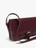 Bolso Bandolera Efecto Rafia Con Solapa
