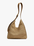 Bolso De Hombro Efecto Rafia