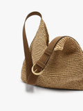 Bolso De Hombro Efecto Rafia