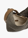 Bolso De Hombro Efecto Rafia