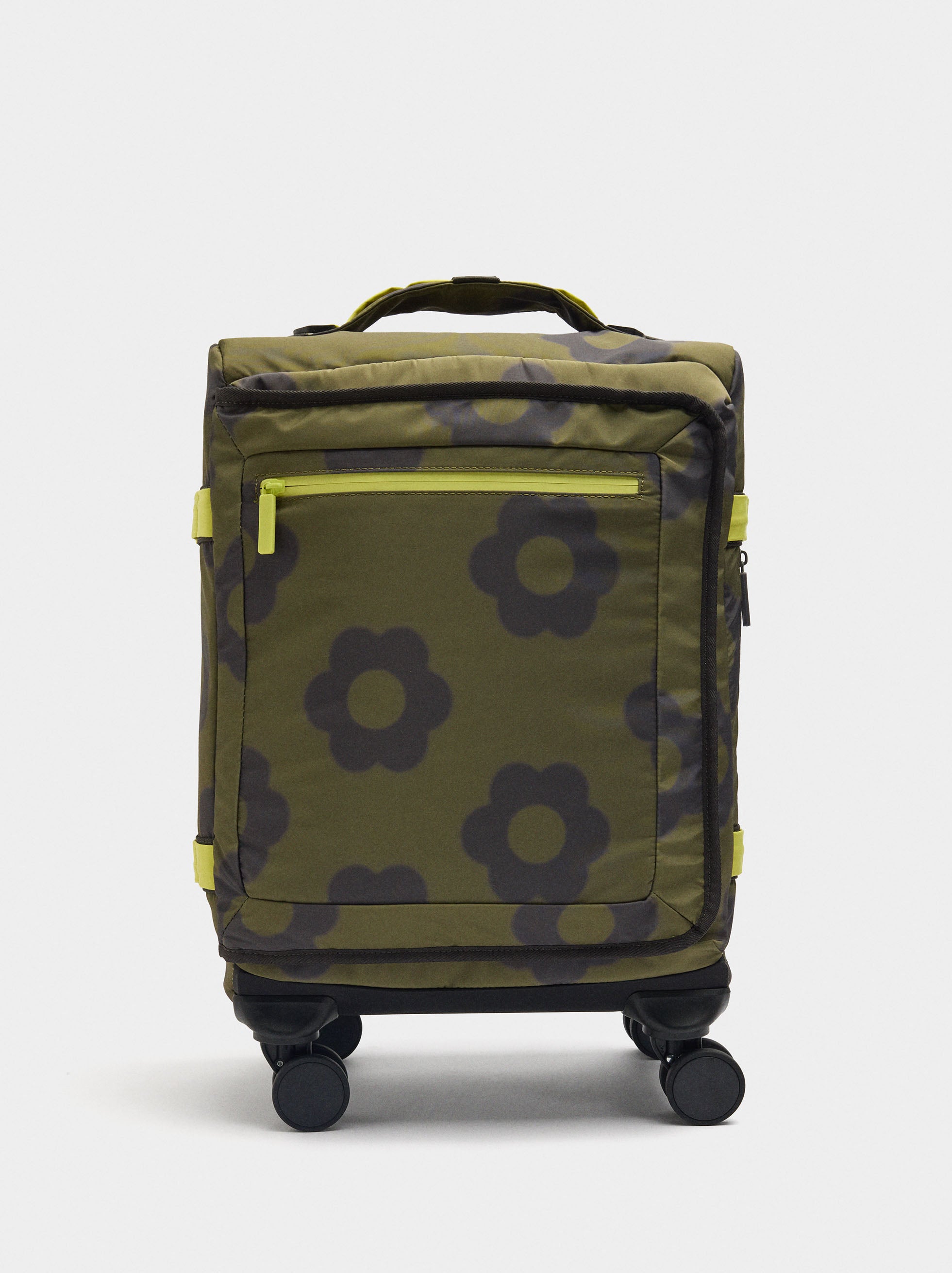 Maleta De Viaje De Nylon Estampado Floral