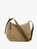 Bolso Bandolera Con Efecto Rafia