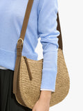 Bolso Bandolera Con Efecto Rafia