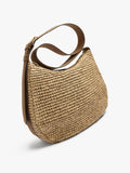 Bolso Bandolera Con Efecto Rafia