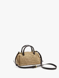 Bolso Bowling Efecto Rafia Con Colgante S