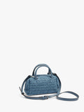 Bolso Bowling Efecto Rafia Con Colgante S