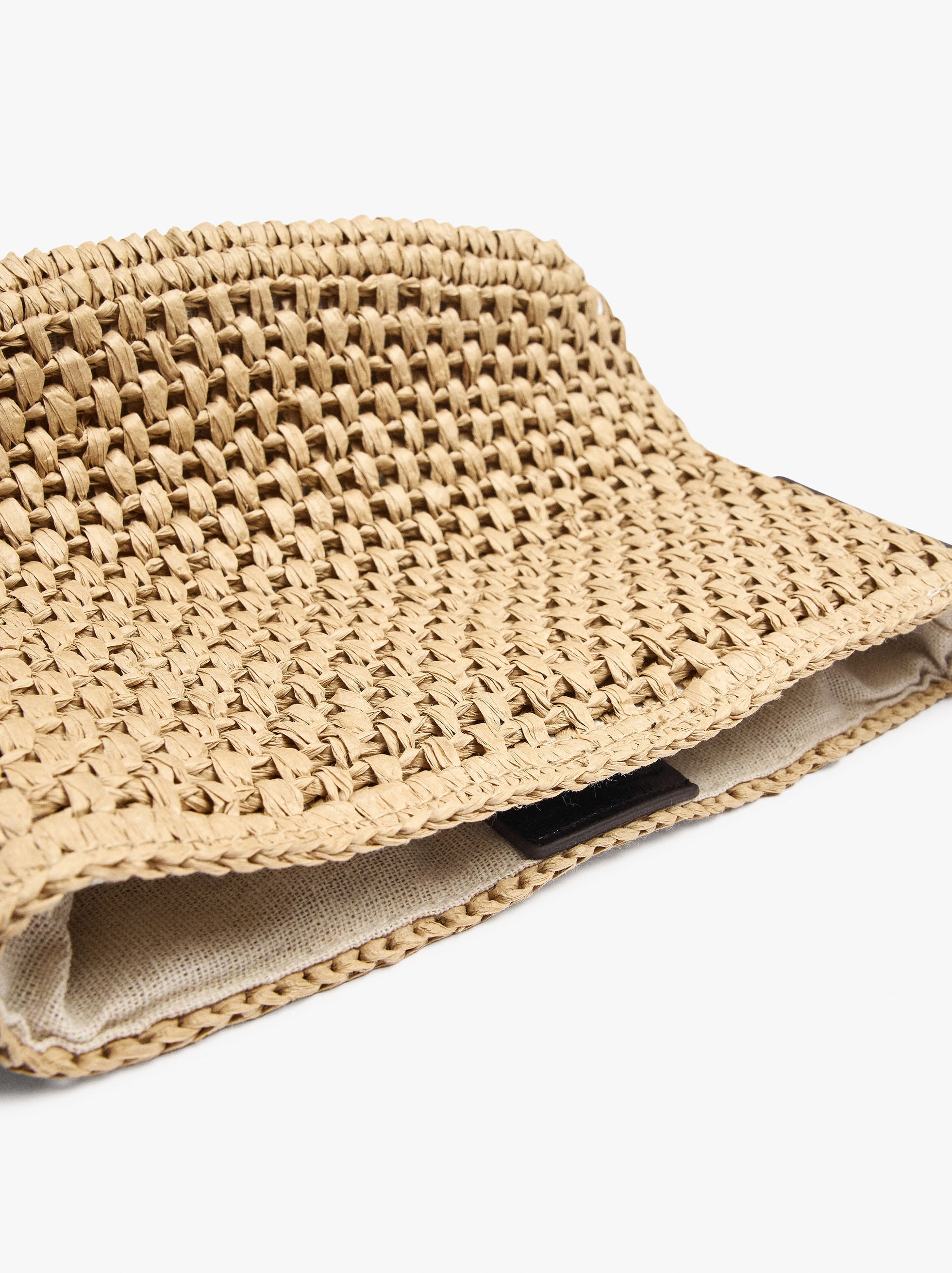 Bolso Bandolera Con Efecto Rafia