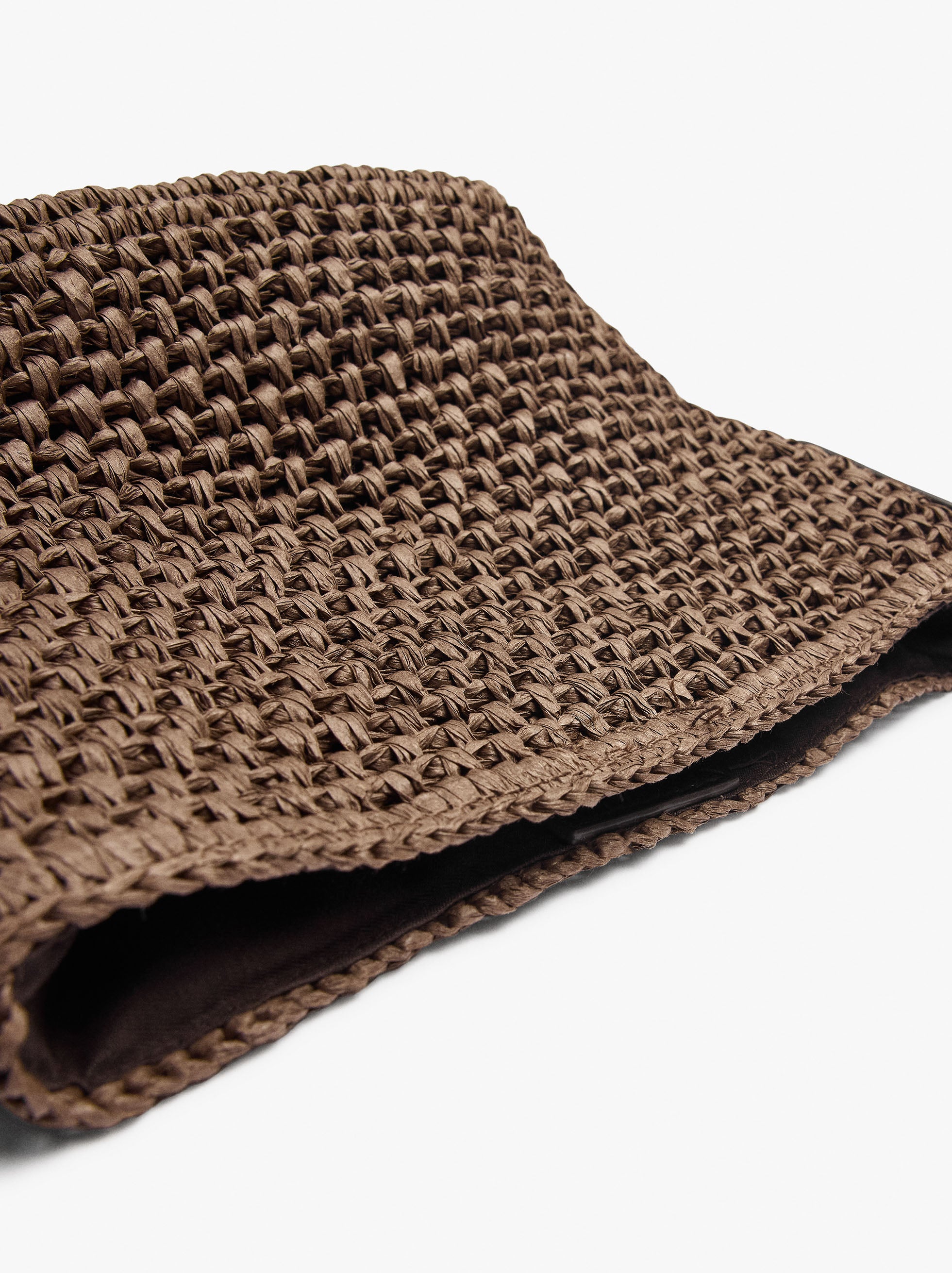 Bolso Bandolera Con Efecto Rafia